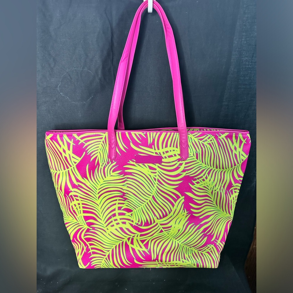Large vera bradley big fronds palm Tote Bag Purse